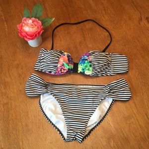 VS Pink Black & White Bikini